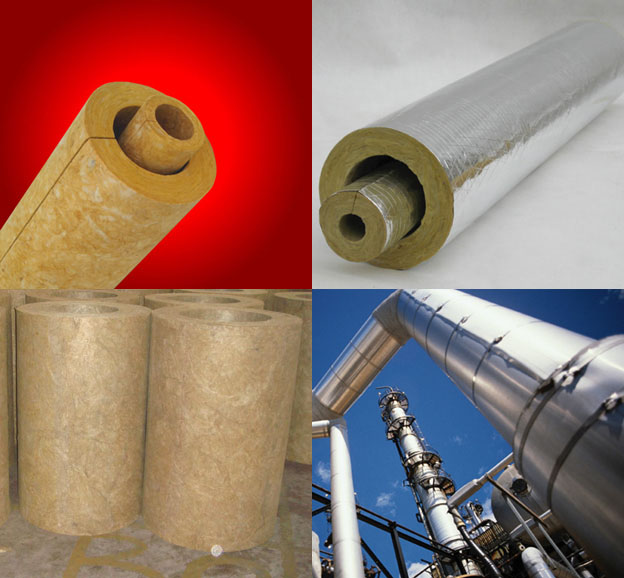  Mineral Wool (Rock Wool) Pipe Section (Laine minérale (laine minérale) Section de la conduite)