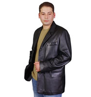  Mens Leather Blazer (Мужская кожа Blazer)
