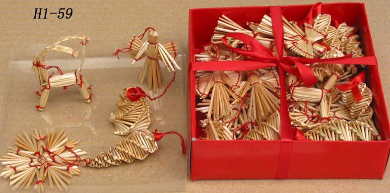 ing Wheat Straw Christmas Decorations