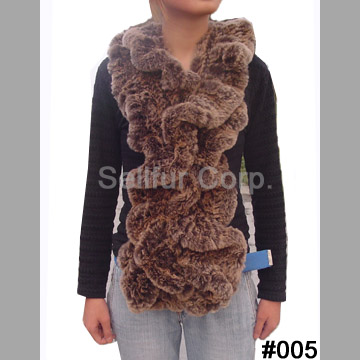  Rabbit Fur Scarf (Echarpe fourrure de lapin)