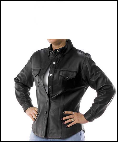 Leather Women Shirts ( Leather Women Shirts)