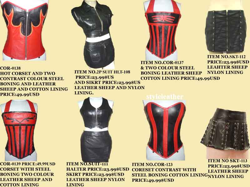 Leather Corset & 2 Peace Suit