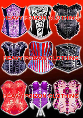  Corsets Gothic Punk PVC Wear Clothing