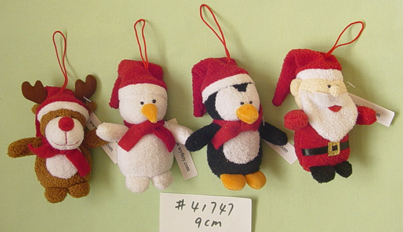  Miniature Christmas Finger Puppet Santa Claus Reindeer Toy