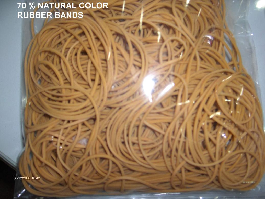  70 % Natural Color Rubber Bands (70% Natural Color Elastiques)