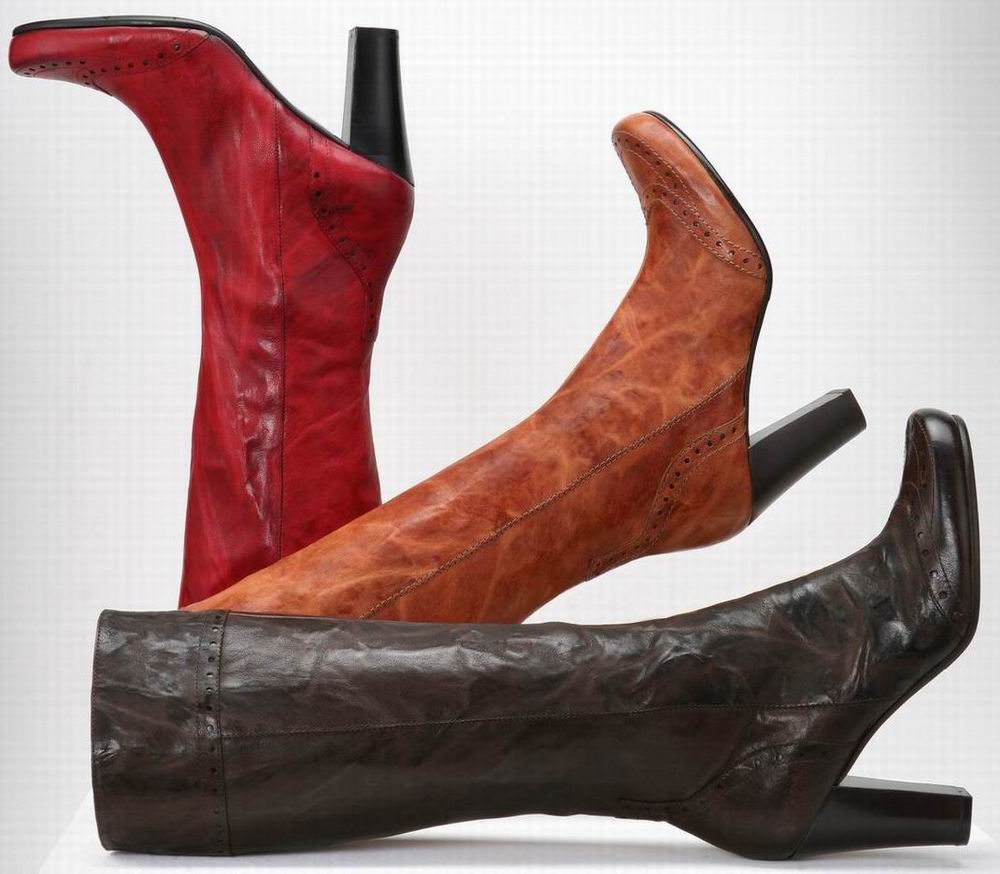  Washed Leather Women`s Boots ( Washed Leather Women`s Boots)
