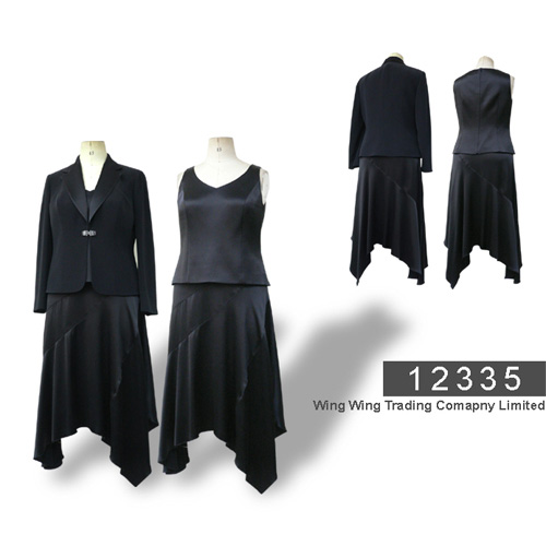  Triacetate Set Of Jacket, Top & Skirt