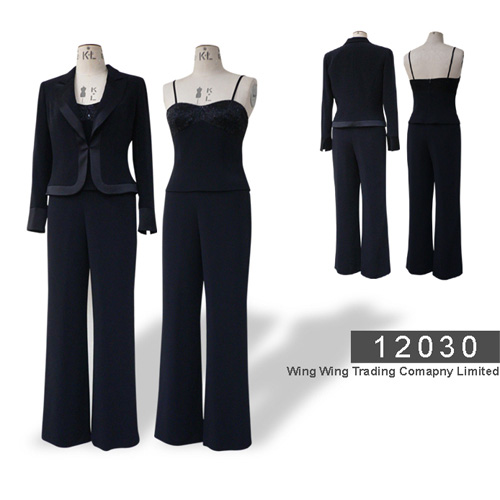  Triacetate Set Of Jacket, Top & Pants