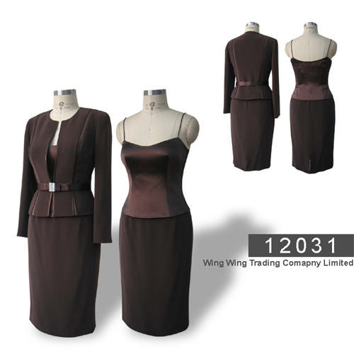  Triacetate Set Of Jacket, Top & Skirt