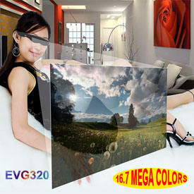  16. 7 Mega Colors 320k Pixel Video Glasses (16. 7 Mega Pixel 320k Farben Videobrille)