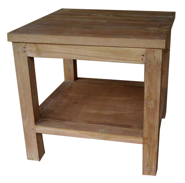  Teak Side Table Unfinished (Teak Beistelltisch Unfinished)
