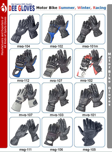  Motorbike Gloves (Gants moto)