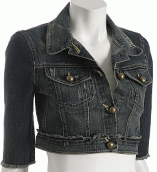  Ladies Cotton Denim Short Jacket (Ladies Cotton Denim Veste)