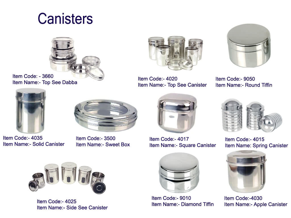  Stainless Steel Jars (Stainless Steel Jars)