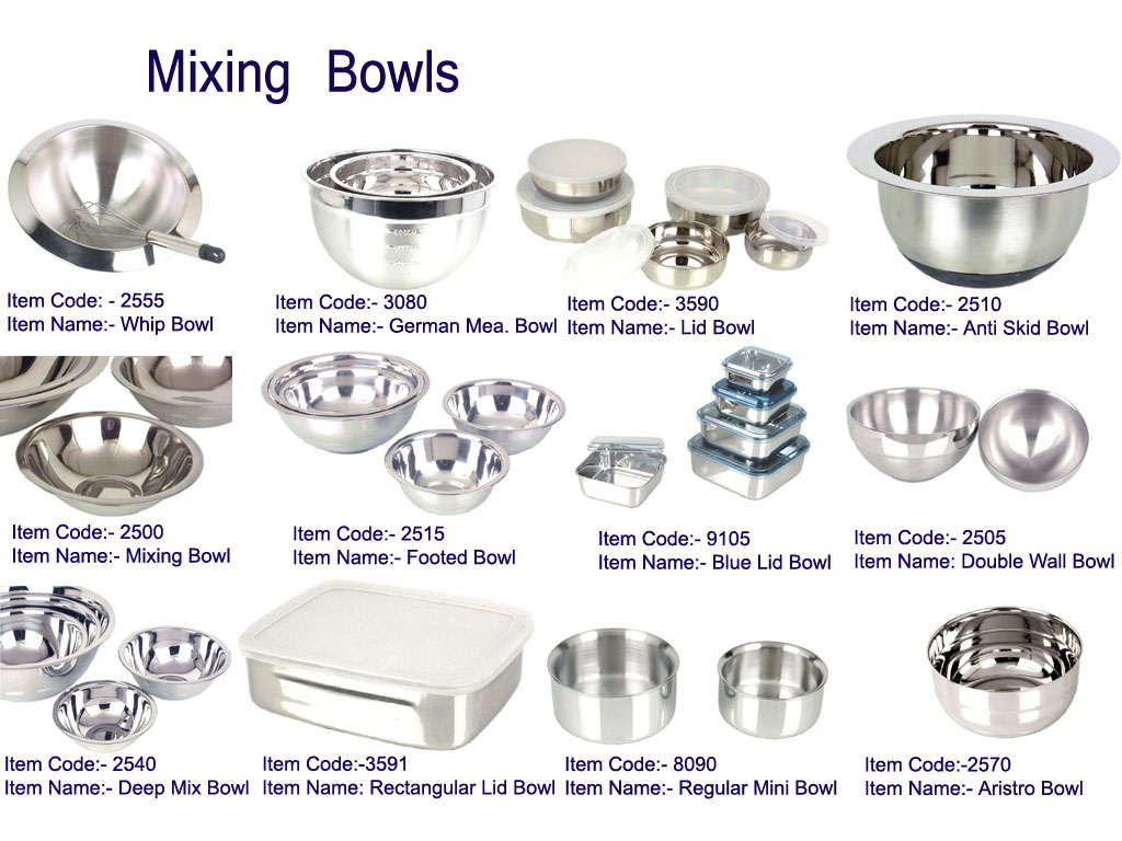  Stainless Steel Mixing Bowls (Нержавеющая сталь миски)