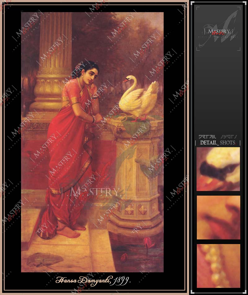  Hans Damyanti (Giclee Canvas Art Print) By Raja Ravi Varma (Ханс Damyanti (Жикле Холст Искусство печати) Раджа Рави Варма)