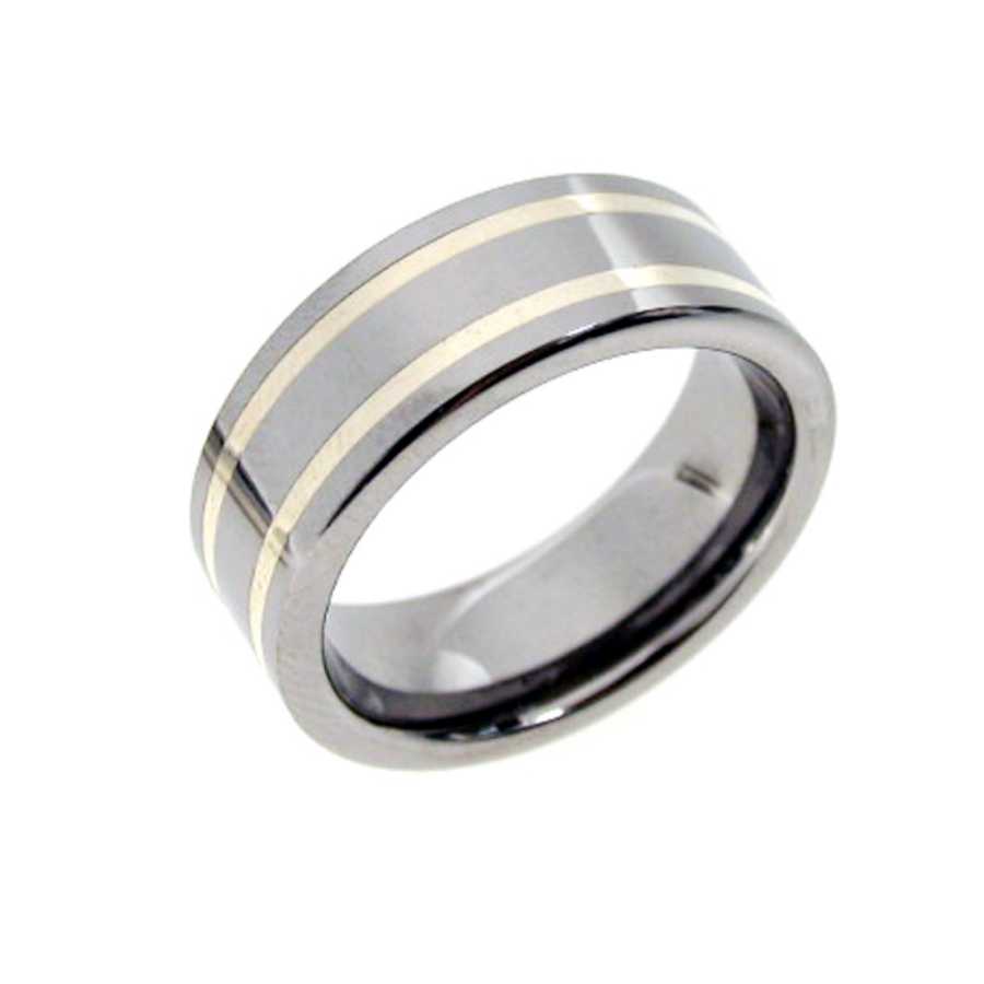  Tungsten Ring With Silver Soldering (Вольфрам кольцо с серебро пайки)