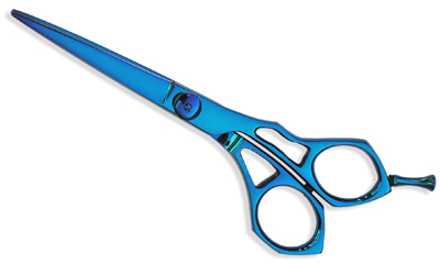  Blue Titanium Hair Scissors ( Blue Titanium Hair Scissors)