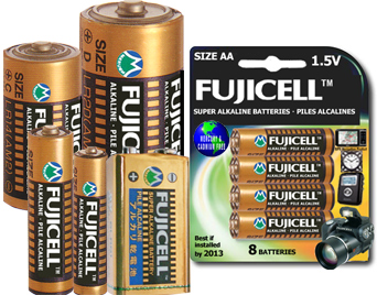  Fujicell Super Alkaline Batteries From Japan
