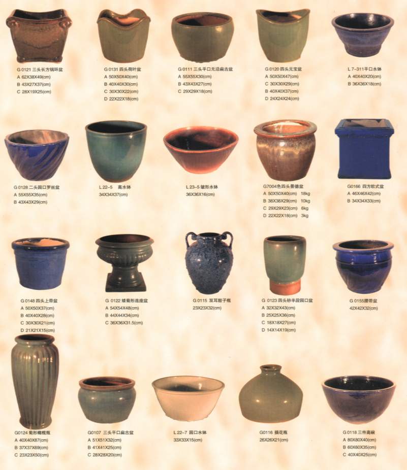  Glazed Ceramic Outdoor Pot (Глазированная керамическая Открытый Pot)