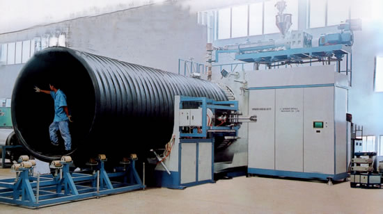  HDPE Heavy-Calibre Reinforced Winding Pipes Production Line ( HDPE Heavy-Calibre Reinforced Winding Pipes Production Line)