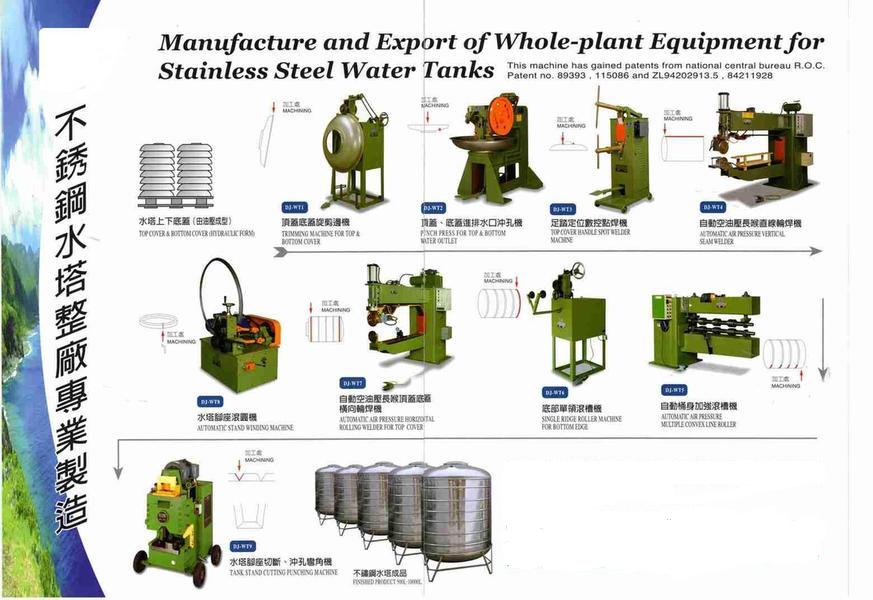  Whole Plant Equipment For Stainless Steel Water Tanks (Всего заводом оборудование для нержавеющих стальных емкостей для воды)