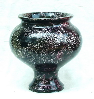  Mango Wood Vase M-041 (Mango un vase en bois M-041)