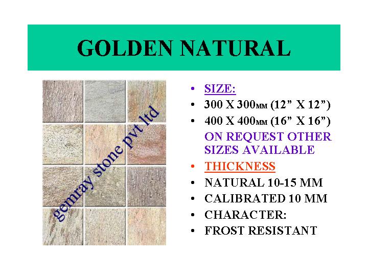  Golden Natural Sandstone