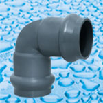  PVC Fittings For Water Supply With Rubber Ring Joint Pn10 (En PVC pour l`approvisionnement en eau with Rubber Ring Joint PN10)