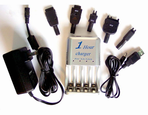  1 Hour Charger With USB Port (AA / AAA Battery Charger, Digital Camera Batt (1-часовое зарядное устройство с USB-портом (AA / AAA Зарядное устройство, цифровой фотоаппарат Batt)
