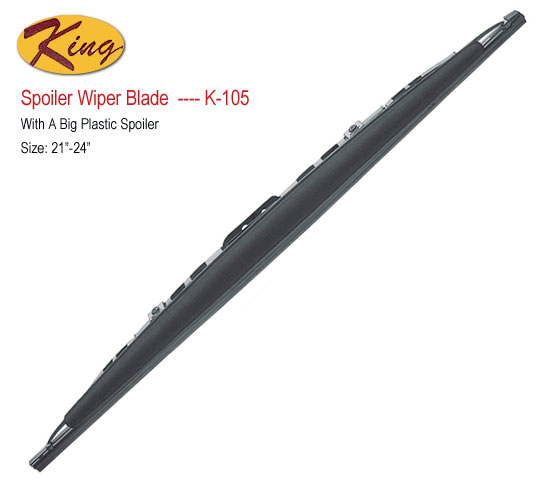  K-105 Wiper Blade With A Big Plastic Spoiler (K-105 essuie-glace à lame avec un aileron en plastique Big)