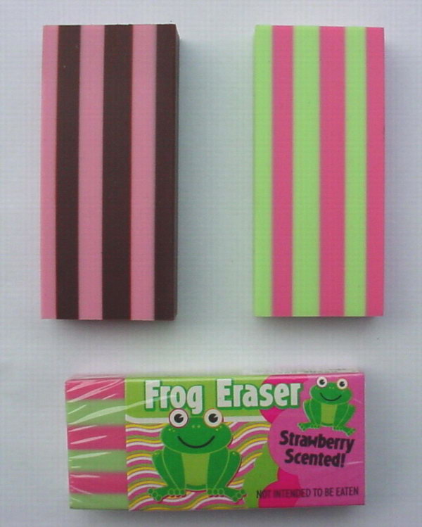  Eraser With 2 Colors Strip (Ластик С 2 цвета Газа)