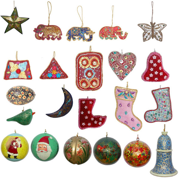  Hand Crafted Christmas Decorative Ornaments Hangings (Hand Crafted рождественские декоративные украшения Hangings)