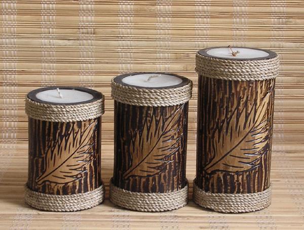  Bamboo Candle