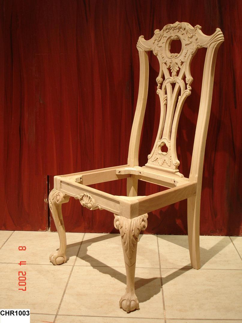 Chippendale Chair (Unfinished) (Chippendale président (Unfinished))