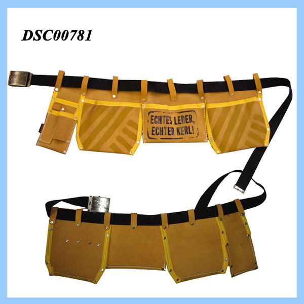  Suede Leather Tool Belt Bag (Veloursleder Tool Gürteltasche)