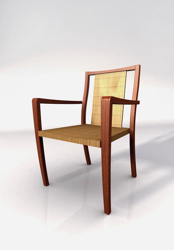  Rattan Water Hyacinth Armchair (Fauteuil en rotin la jacinthe d`eau)