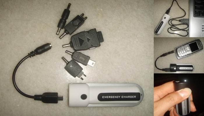  4 In 1 Emergency Mobile Phone Charger With Flashlight