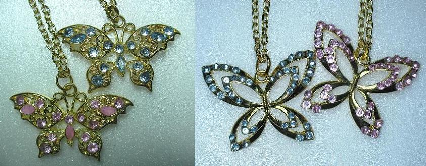  Butterfly Necklace (Бабочка ожерелье)