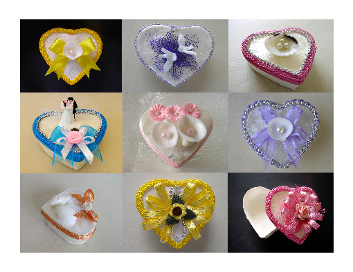  Wedding Favors: Capiz Sea Shell Box With Ribbon, Lace & Shells