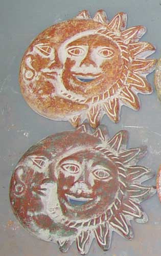  Clay Sun-Moon Plaque 45cm ( Clay Sun-Moon Plaque 45cm)