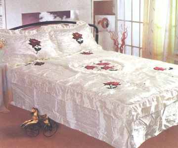  Paste Cloth Embroidered Bedspread Set ( Paste Cloth Embroidered Bedspread Set)