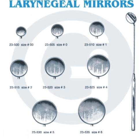  Laryngel Mirror & Handle (Laryngel Spiegel & Handle)