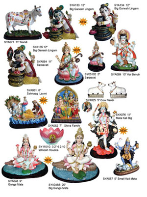  Polyresin Hindu God Statues, Indian Gods, Indian Buddha