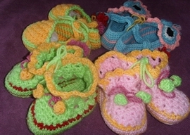  Baby`s Hand Crochet Shoes (Baby`s Hand Crochet обувь)