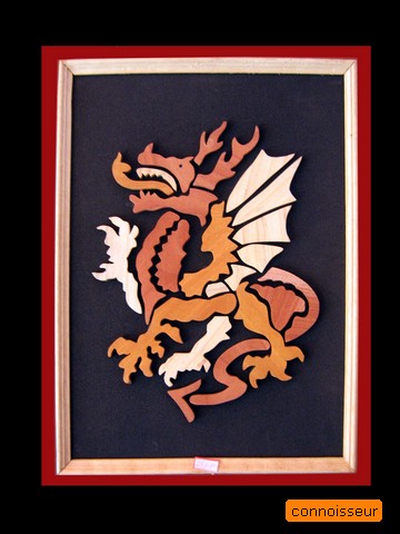  Flying Dragon-Wooden Relief Hanging (Flying Dragon-Деревянный помощи висячий)