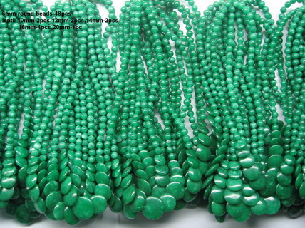  Dyed Green Jade Necklace (Dyed Green Jade Necklace)