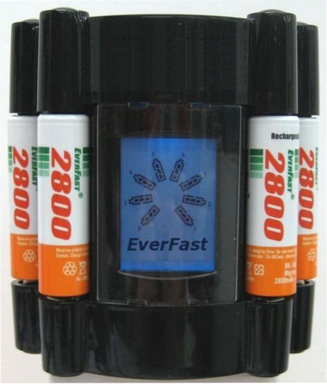  New Everfast 8 Cells LCD Battery Charger (Nouvelle Everfast 8 élements LCD Chargeur de batterie)