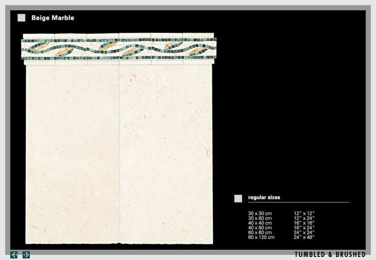  Beige Marble-Tumbled And Brushed (Бежевый мрамор-Tumbled и шлифованный)