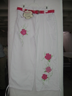  Girls Capri With Lacing Sarmasik